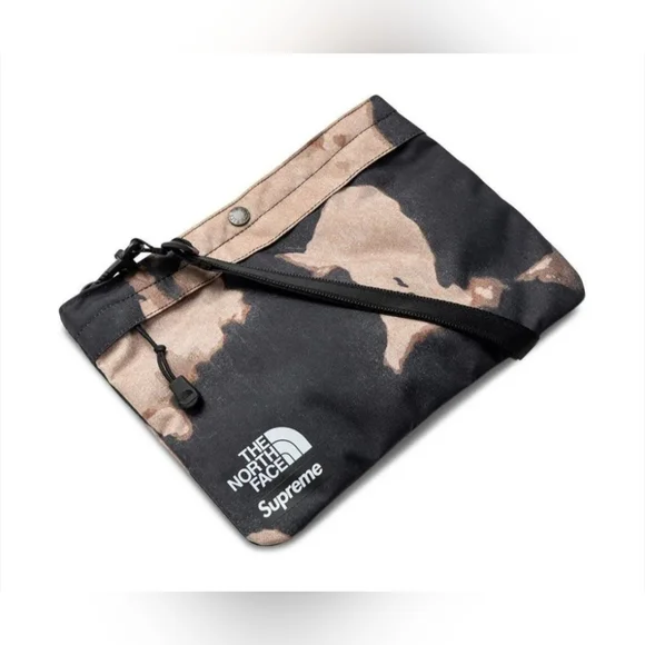 Supreme X The North Face Bleached Denim Print Shoulder Bag *FW21